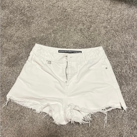 Alexander Wang Bite Shorts High rise White - Picture 1 of 3
